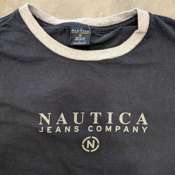 100% Cotton Nautica Jeans Company Baby Tee - Picture 4 of 7
